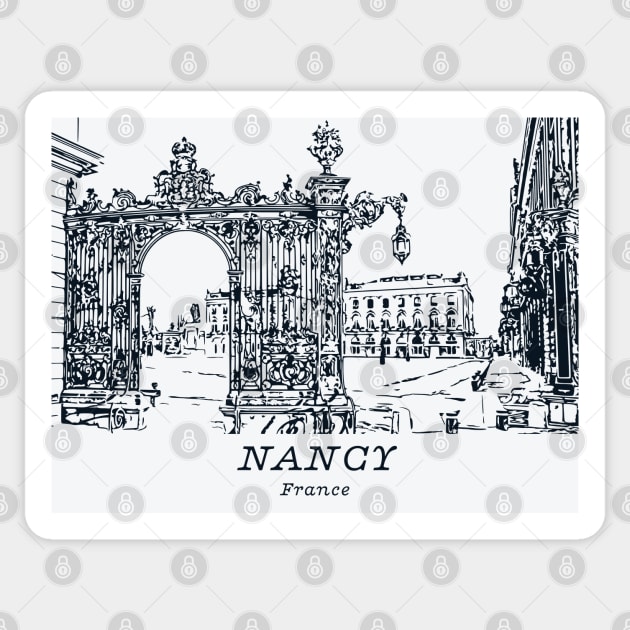 Nancy - France Sticker by Lakeric